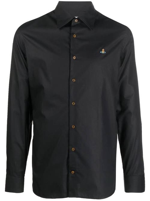 Orb-embroidered organic-cotton shirt Vivienne Westwood | 2401000JW009QN401